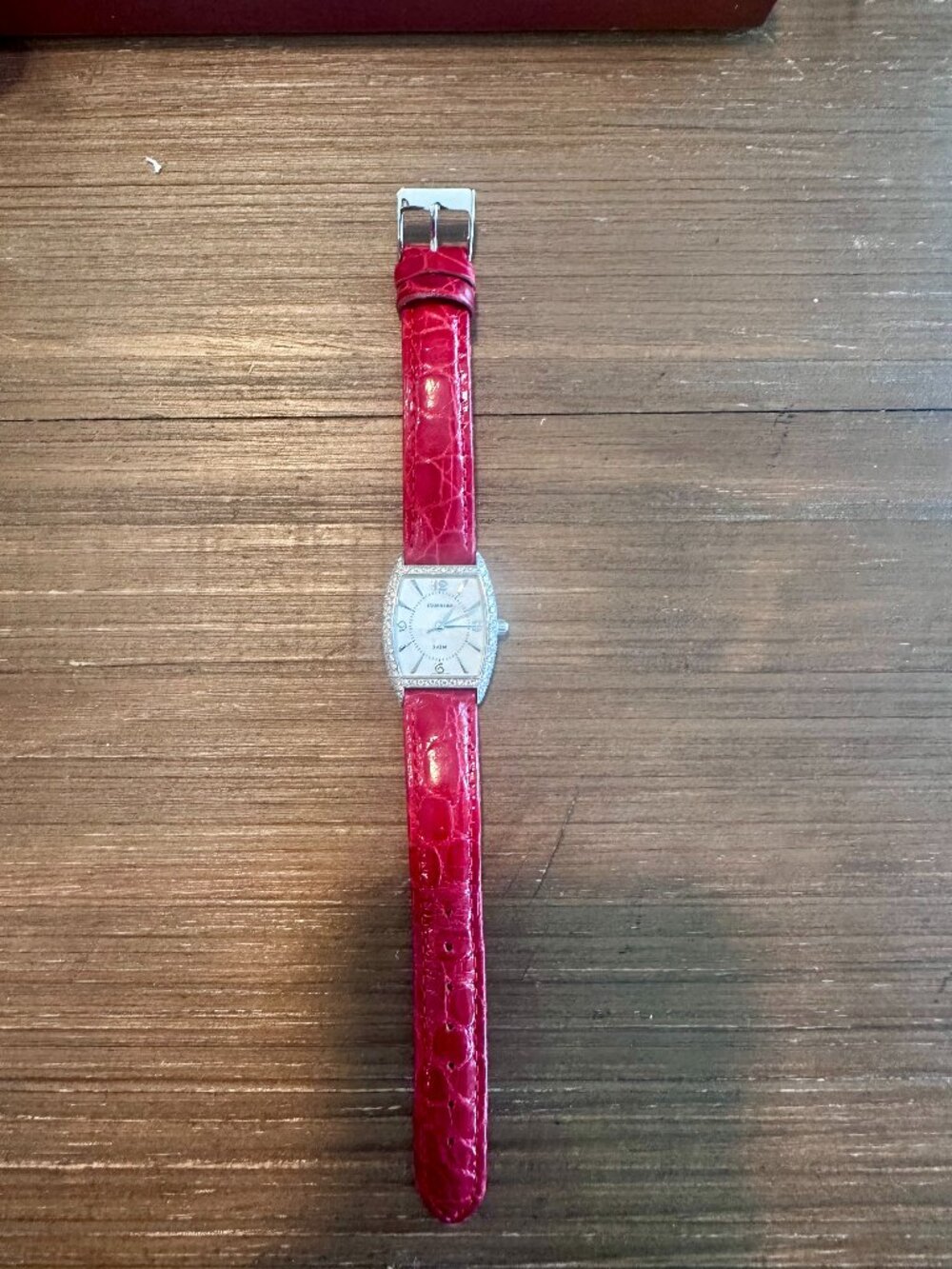 Tourneau Women's Diamond Accent Watch Interchangeable Strap Set Box